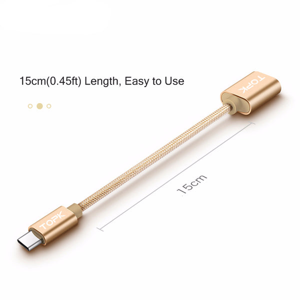 USB Type C to USB OTG Cable Adapter for Android Device