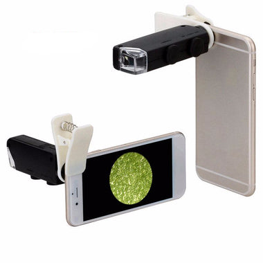 Mobile Phone LED Microscope Lens with Universal Clamp