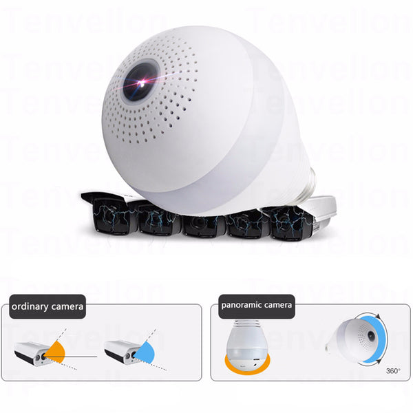 Camera Home Security Bulb