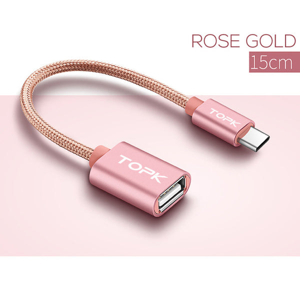 USB Type C to USB OTG Cable Adapter for Android Device